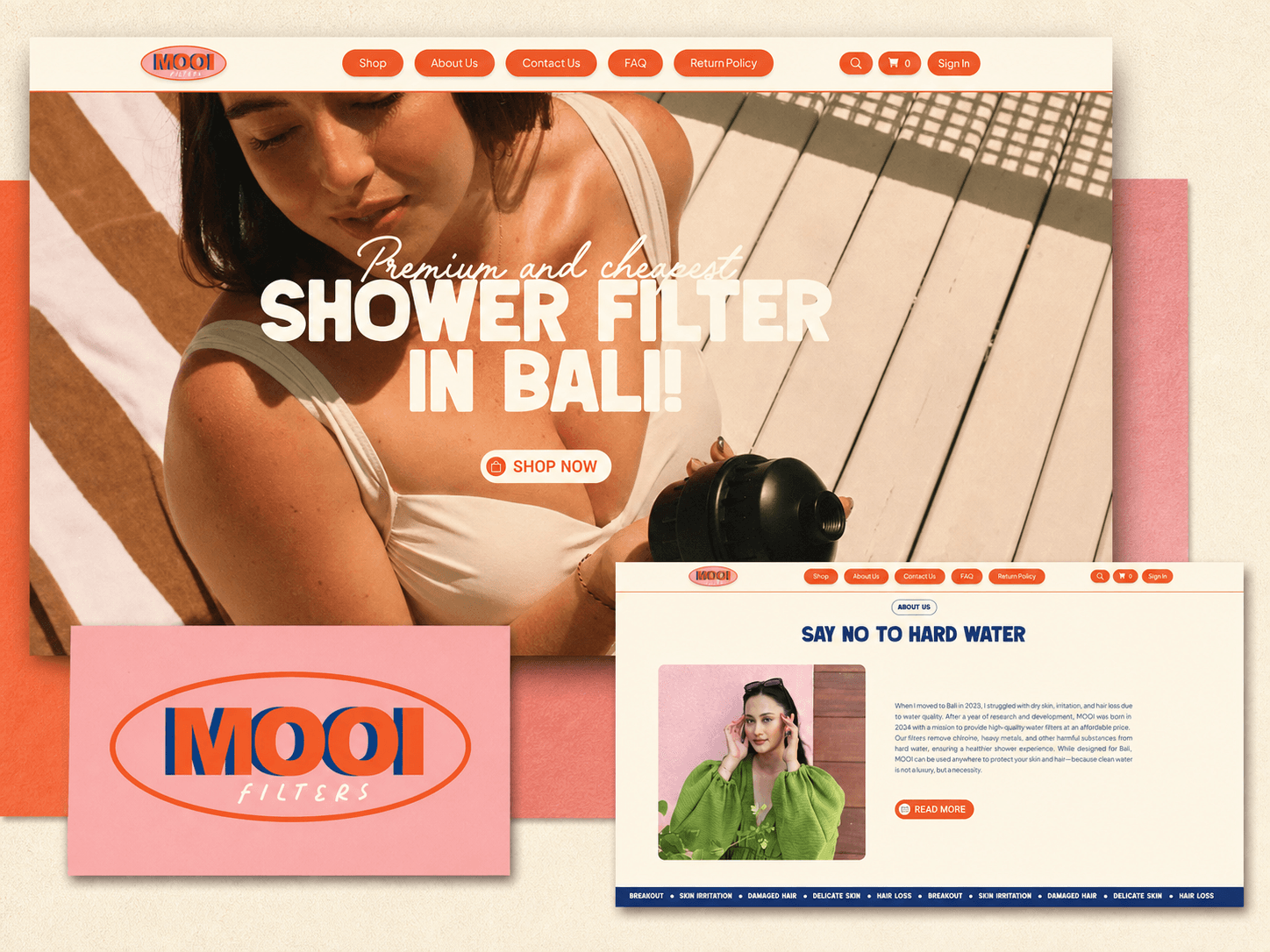 Mooi Filters website case study preview