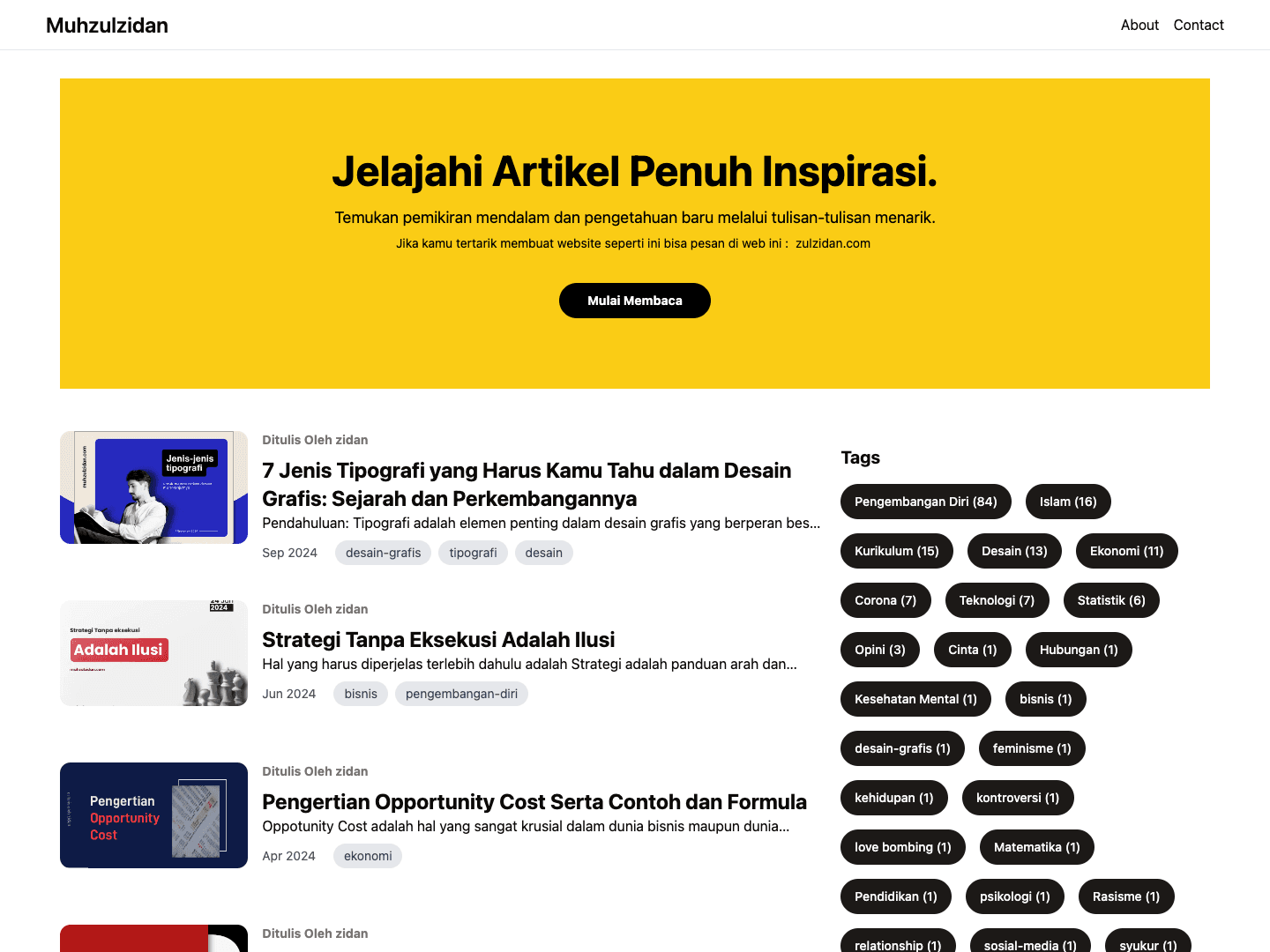 muhzulzidan.com - Personal Blog